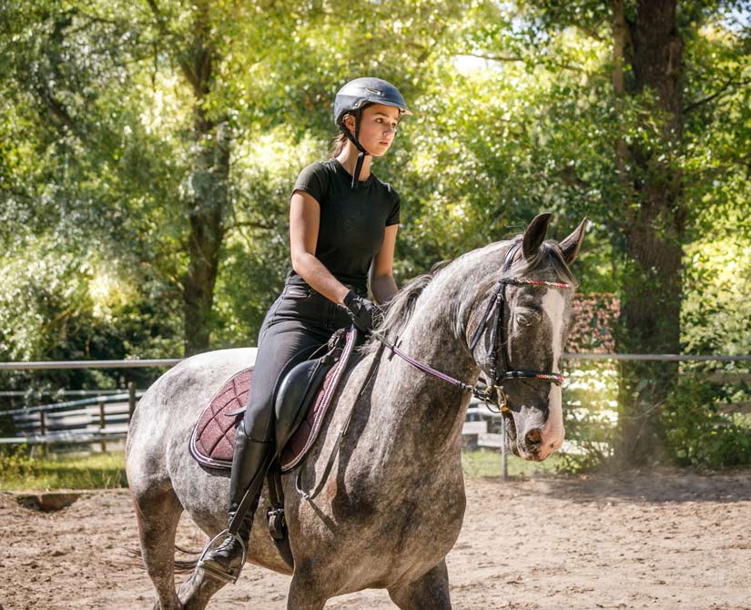 Reiten ist ihr Hobby